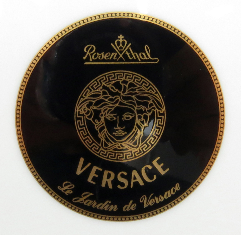 Grouping of Ten (10) Rosenthal Versace "Le Jardin de Versace" Porcelain Place Setting