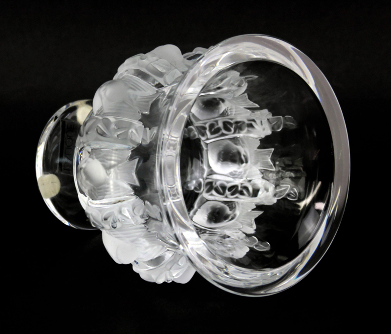 Lalique Crystal "Dampierre" Vase