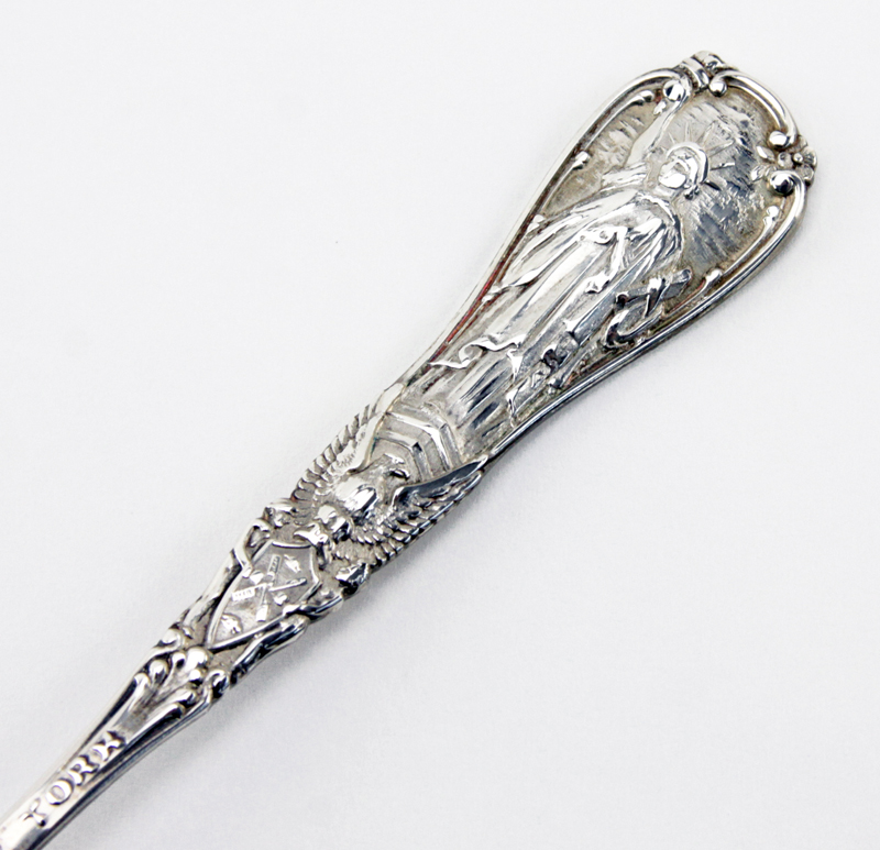 Two Tiffany & Co. Sterling Silver New York Souvenir Spoons.