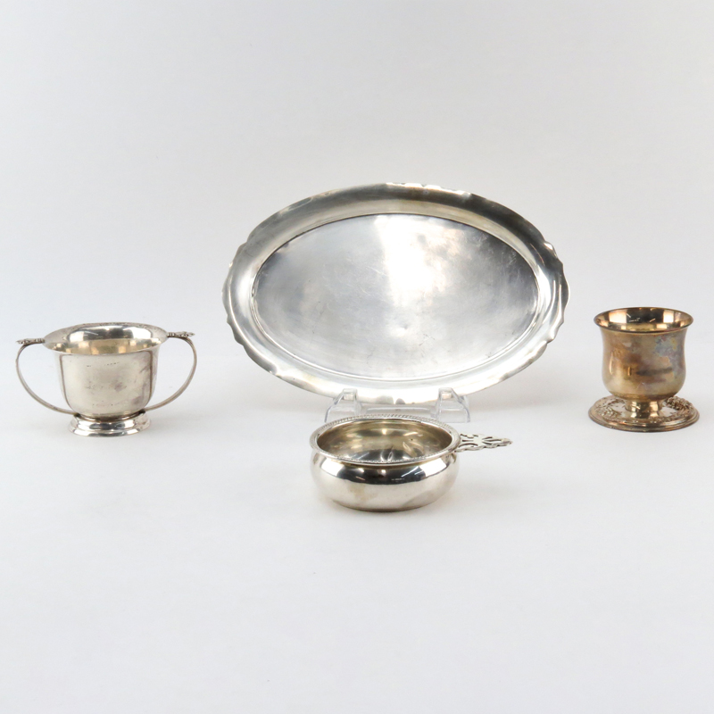 Four (4) Piece Lot of Sterling Silver Table Top Items