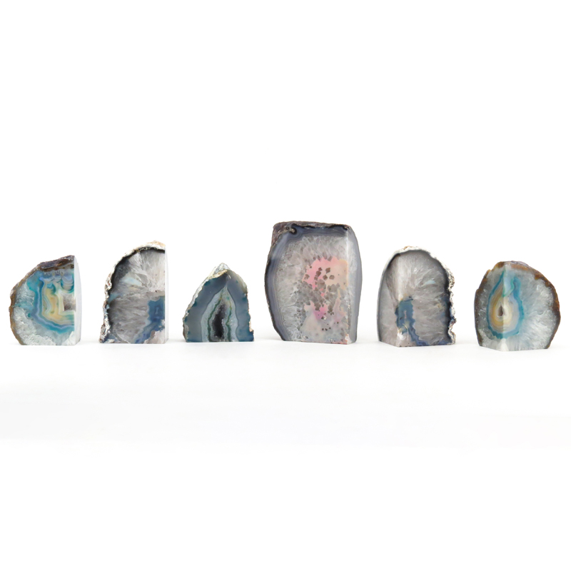 Grouping of Six (6) Agate Geodes