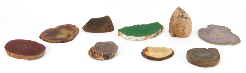 Grouping of Nine (9) Brazilian Agate Geodes