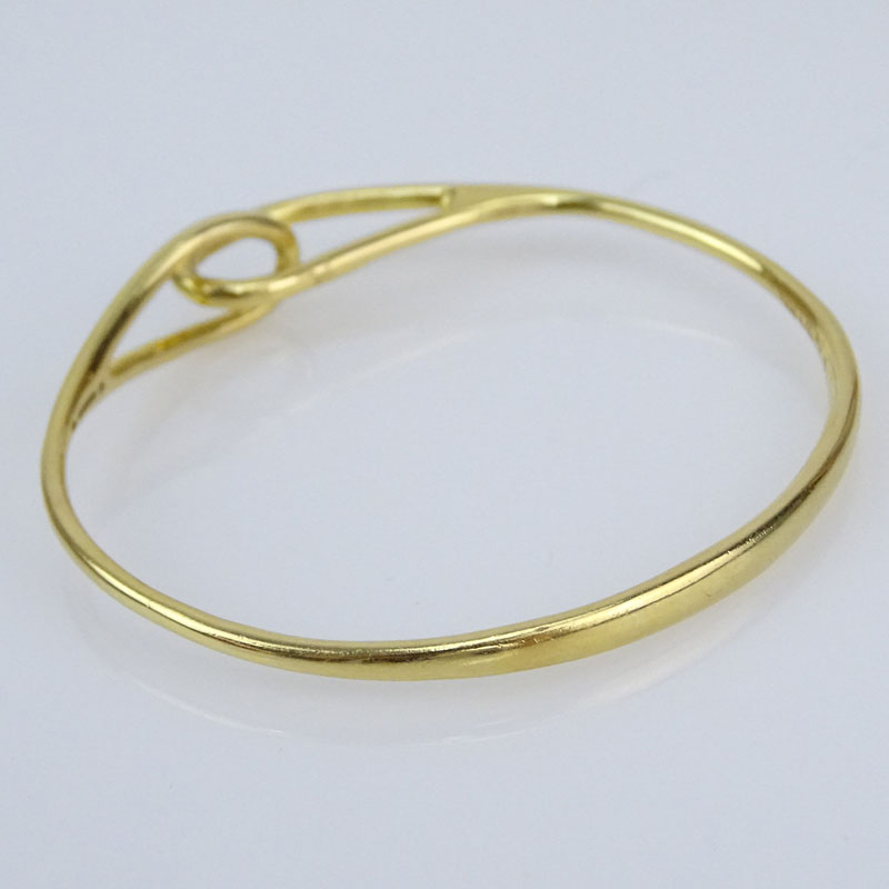 Tiffany & Co 18 Karat Yellow Gold Bangle Bracelet