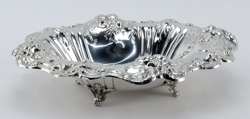 Reed & Barton Francis I Sterling repousse Footed Bowl