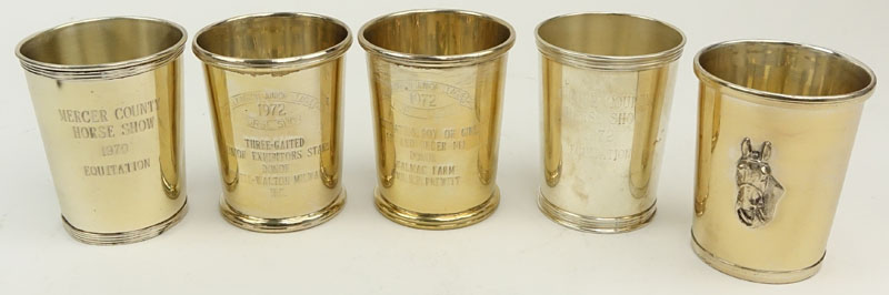 Collection of Five (5) Sterling Silver Julep Cups