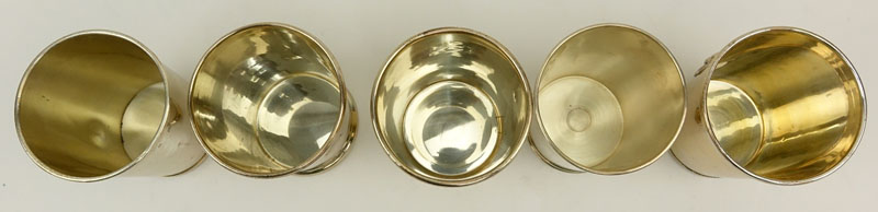 Collection of Five (5) Sterling Silver Julep Cups