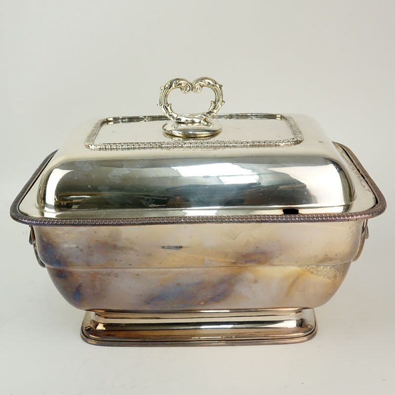 Vintage English Style Silver Plate Covered Tureen