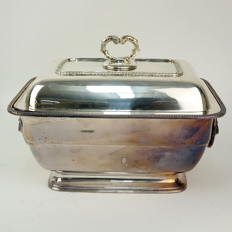 Vintage English Style Silver Plate Covered Tureen