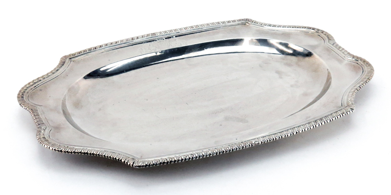 English Silver Plate Serving Tray