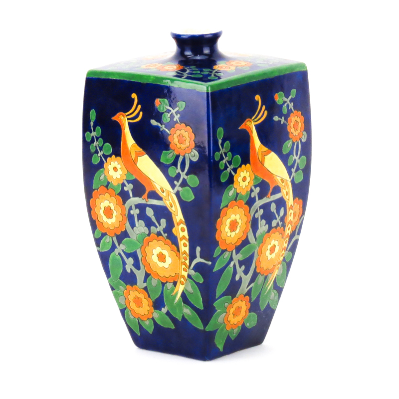 Art Deco Continental Porcelain Vase Possibly Boch Freres Keramis. 