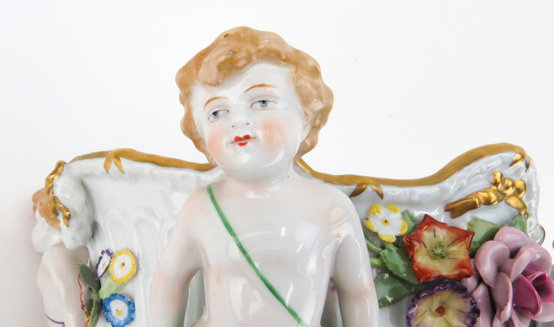 Vintage Von Schierholz Porcelain Figural Compote