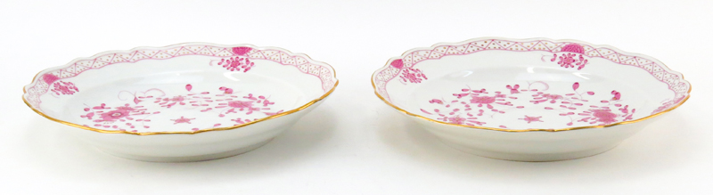 Pair of Antique Meissen "Neuer Ausschnitt" Porcelain Dishes