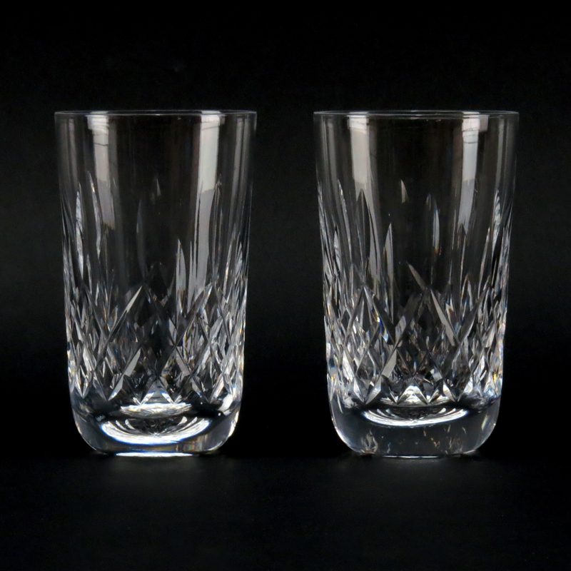 Set of Eleven (11) Waterford "Lismore" Crystal 12Oz Flat Tumblers