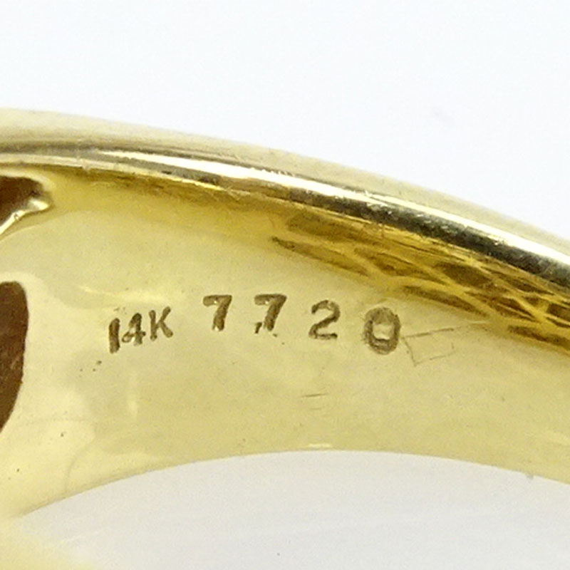 2.50 Carat Diamond and 14 Karat Yellow Gold Engagement Ring.