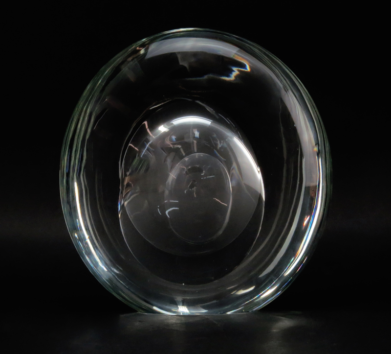 Modern Clear Art Glass Sculpture