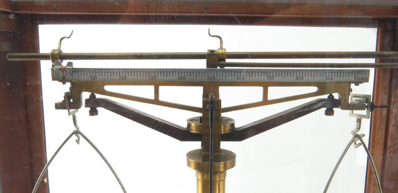 Antique Christian Becker Chain-o-matic Analytical Balance Scale With Weights and Accessories