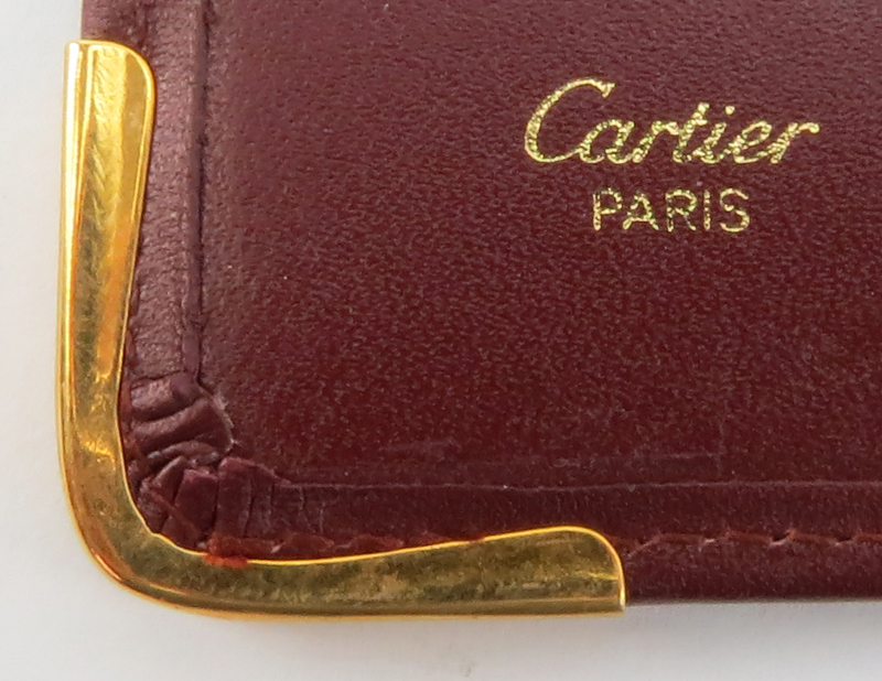 Cartier Paris Bordeaux Must De Leather Address Book/Agenda in Original Box