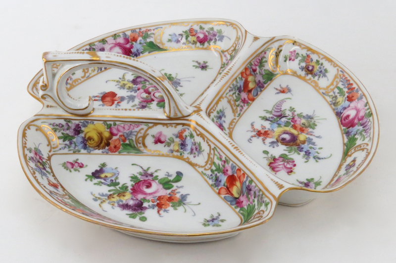 Grouping of Two (2) Hand Painted Porcelain Tabletop Items