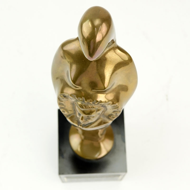 Modern Otto Sirgo Bronze Award Mounted on base