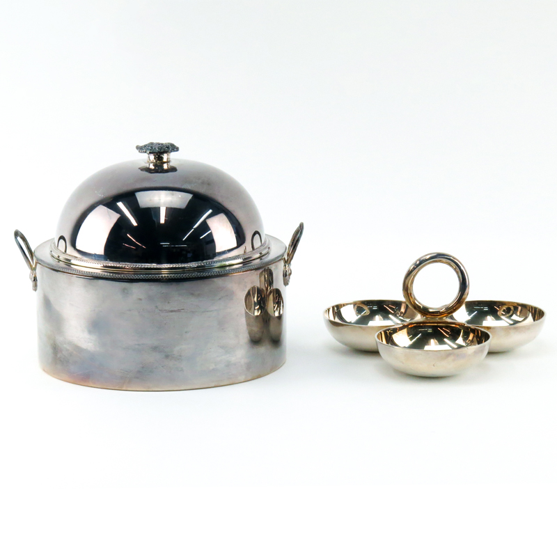 Two Elegant Silver Plate Serving Pieces