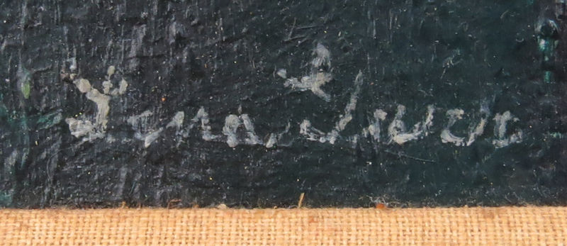 Lena Gurr, American (1897-1992) Oil on Board "Three Musicians" Signed Lower Left