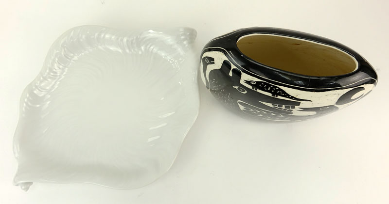 Grouping of Two (2) Porcelain Tabletop Items