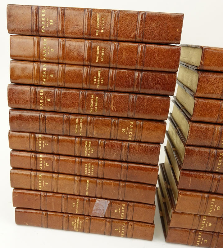 Gilbert Parker Imperial Edition Leatherbound Books Volume 1-20