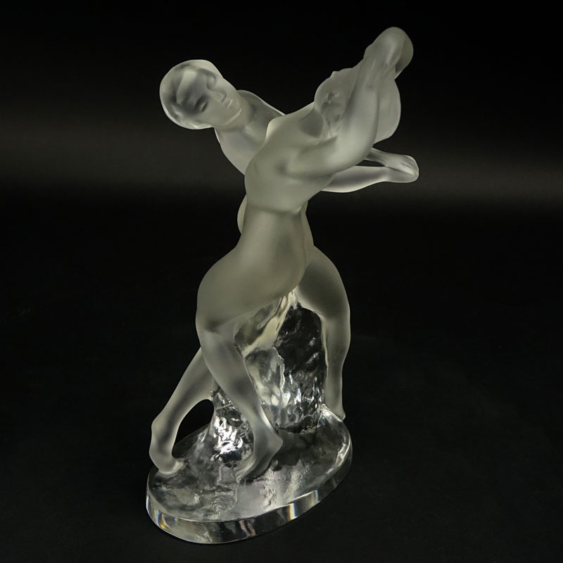 Lalique Crystal "Deux Danseurs" Figurine
