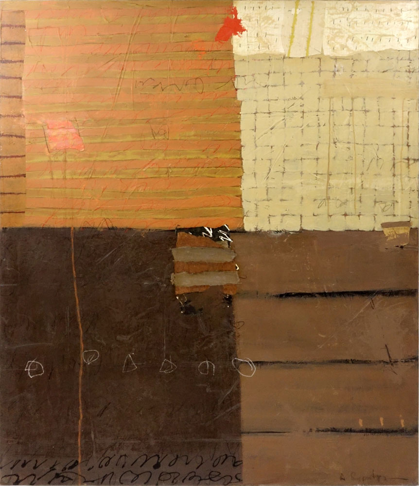 Adele Sypesteyn,  American/Louisiana 
(Contemporary) Mixed Media on Canvas, "Accentuate"