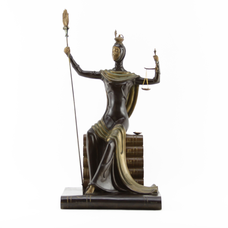 Erte Bronze Sculpture "Justice"