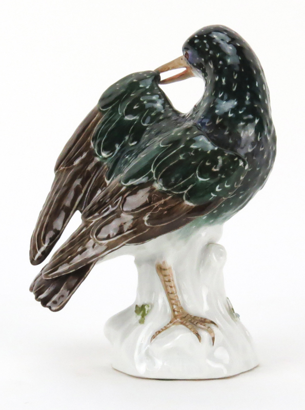 Antique Meissen Porcelain Bird Figurine