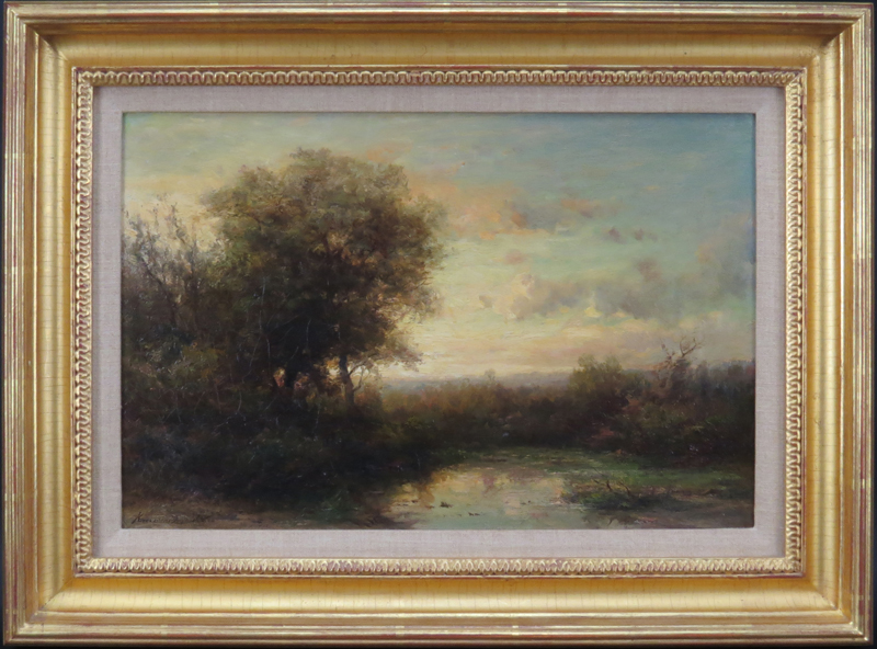 Well Done 19th Century Oil On Panel "Landscape"  Signed lower left with possible Russian signature