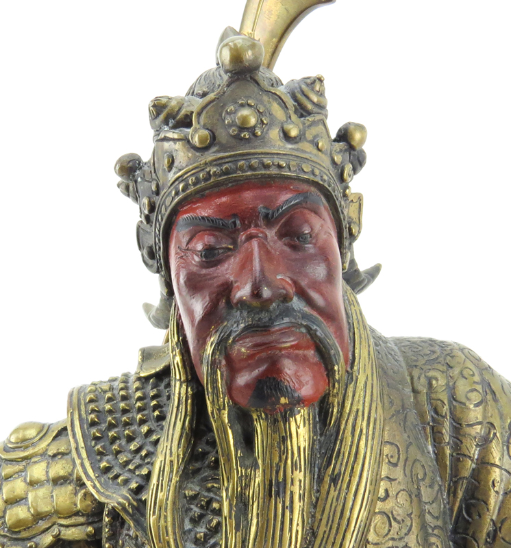 Modern Chinese Bronze, Seated Mongolian Emperor