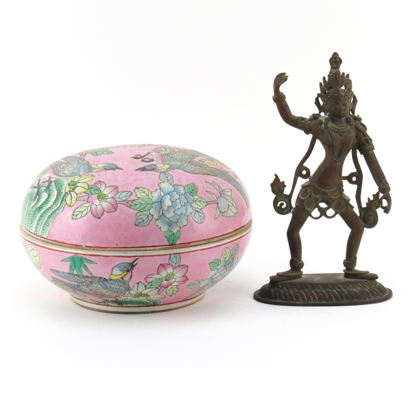 Grouping of Two (2) Asian Tabletop Items