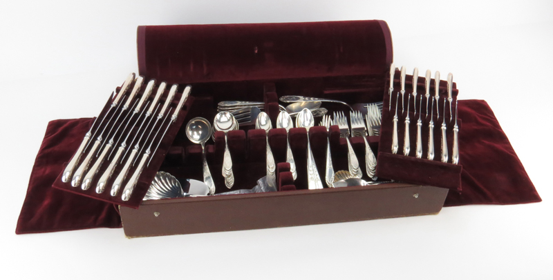 122 Piece S. Kirk and Sons Sterling Silver Flatware