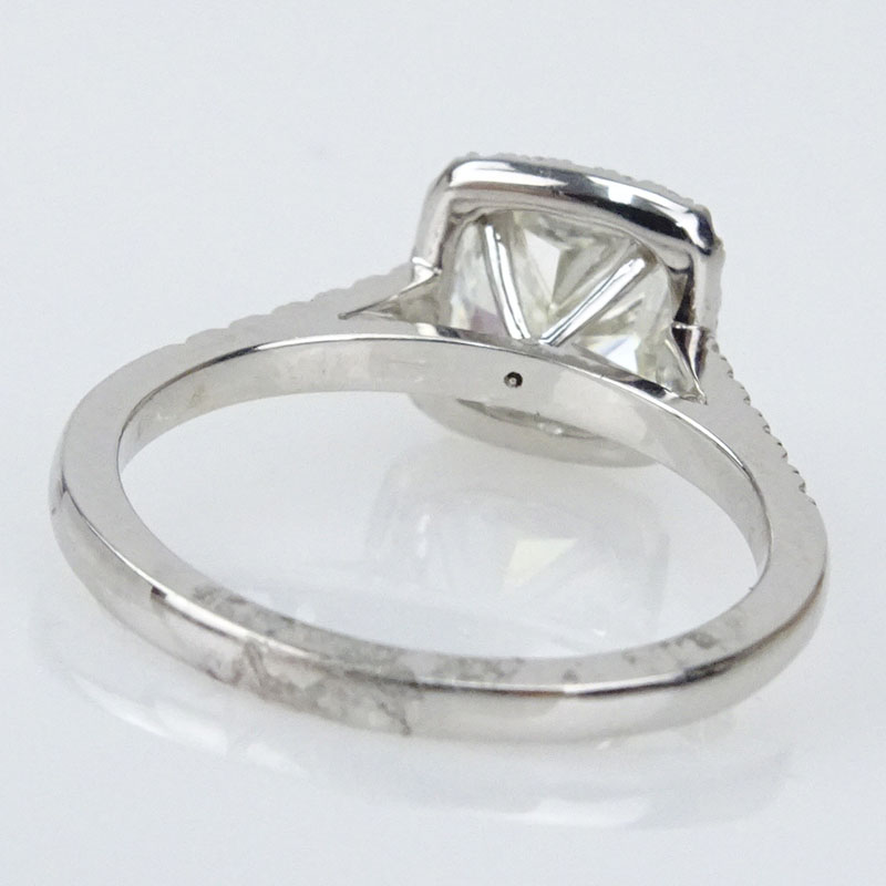 2.22 Carat Diamond and 18 Karat White Gold Engagement Ring.