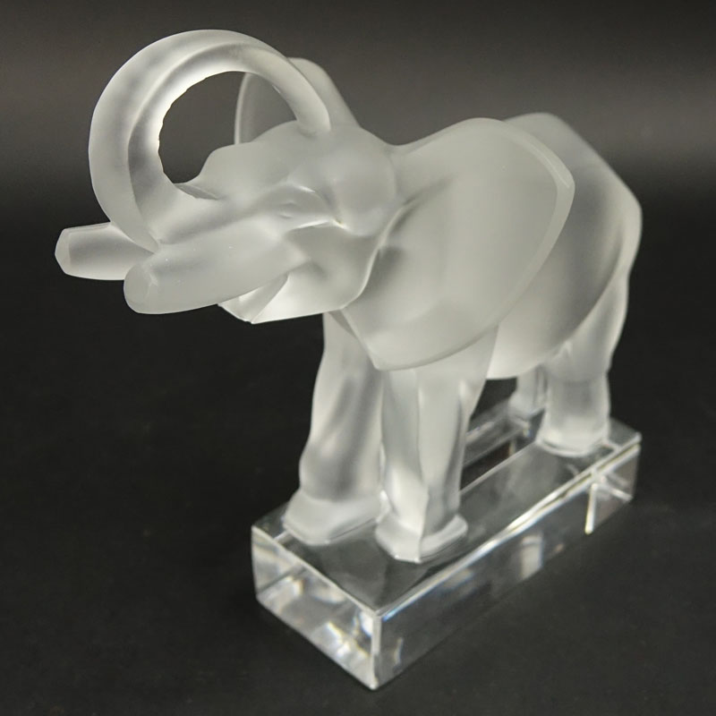 Lalique Crystal "Elephant" Figurine/Paperweight