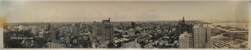 Two (2) Panoramic Photos of 1926 Miami