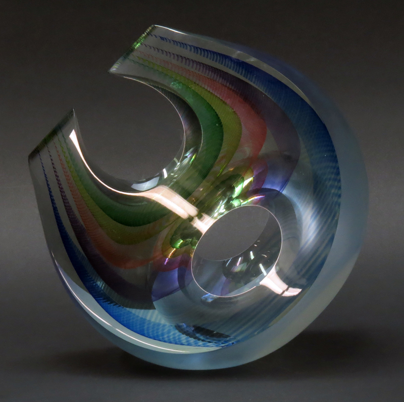 Kit Karbler and Michael David, American (20th century) Studio Art Glass Sculpture