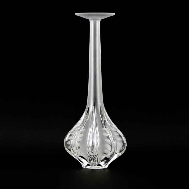Lalique Crystal "Claude" Vase
