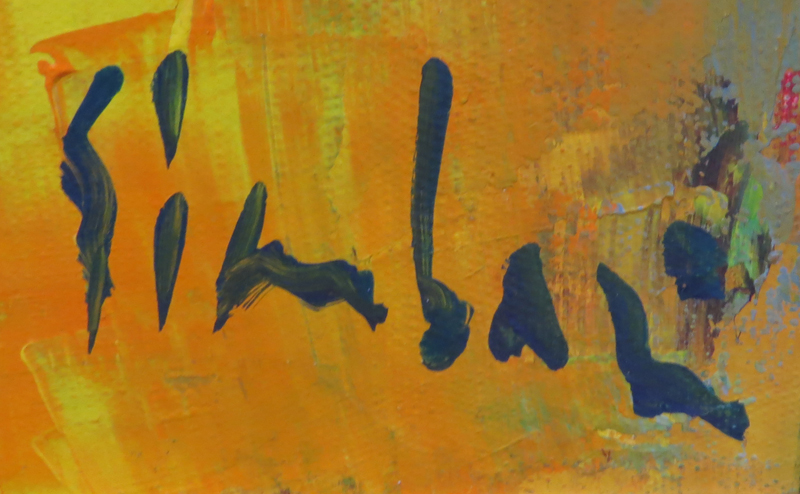 Nicola Simbari, Italian  (1927 - 2012) Oil on canvas "Nude" Signed lower right