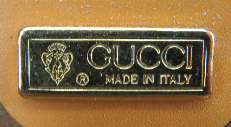Gucci Beige Monogram Clutch Purse with Original Dust Bag