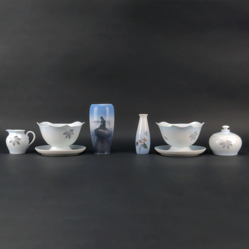 Grouping of Six (6) Bing & Grondahl and Royal Copenhagen Porcelain Tabletop Items