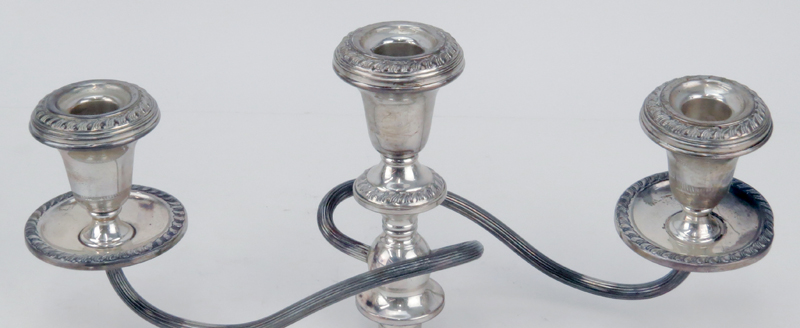 Pair of Vintage Columbia Weighted Sterling Silver Candlesticks