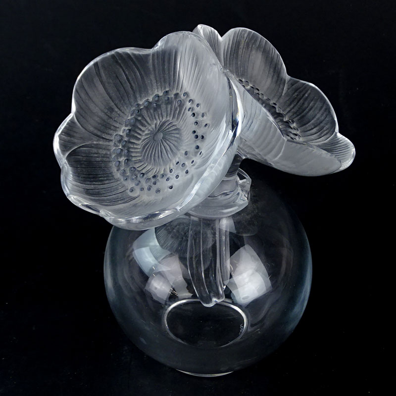Grouping of Two (2) Lalique France Crystal Tablewares