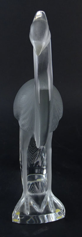 Lalique "Louisiane" Crystal  Bird Figurine
