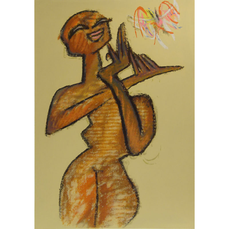 Roberto Matta, Chilean (1911-2002) Color lithograph "Nude"