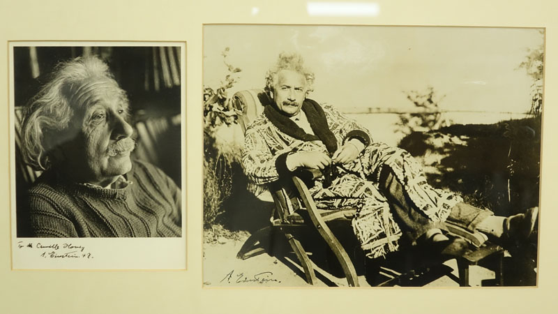 Two Signed Photographs Of Albert Einstein