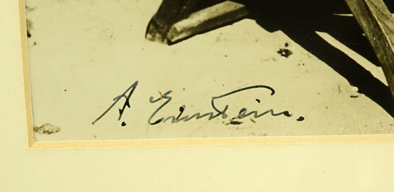 Two Signed Photographs Of Albert Einstein
