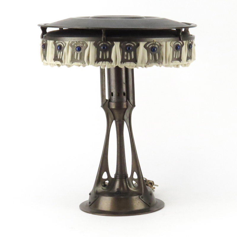 Antique Bronze Arts and Craft Desk Lamp